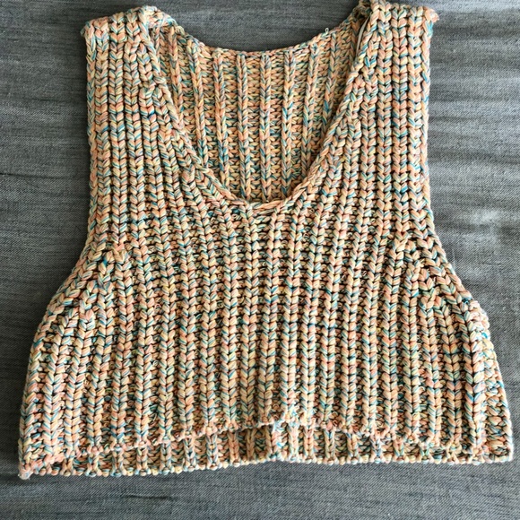 Free People Colorful Knit Tank Top - Picture 3 of 8